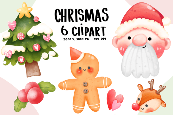 Christmas Day Clipart for Local Business Branding