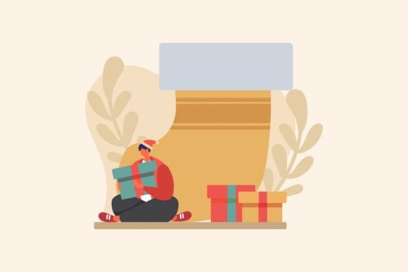 Christmas Day Flat Design Illustrations for Branding and Marketing