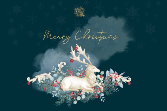 Christmas Deer Watercolor Clipart Review