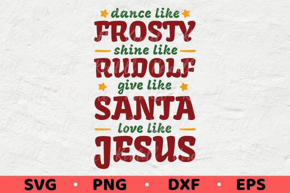 Christmas Frosty Rudolph Santa Jesus Illustrations