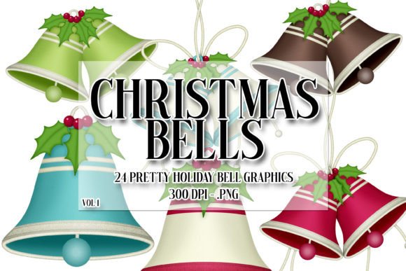 Christmas Holiday Bell Graphics Illustrations