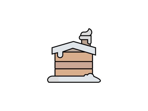 Christmas Snow House Illustration Review