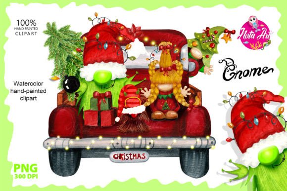 Christmas Thief with Kids on a Truck Illustration Review