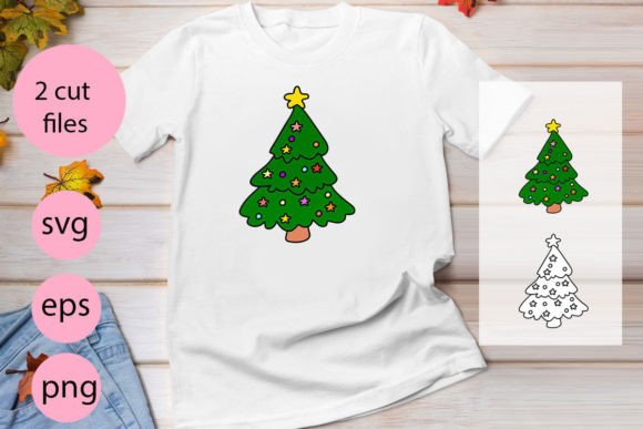 Christmas Tree SVG, EPS, PNG Clipart for Branding and Marketing