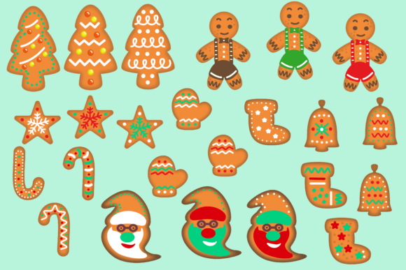 Cokies Tree Christmas Illustration