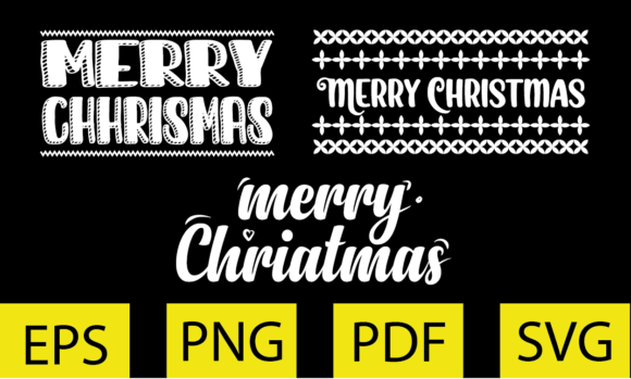 Merry Christmas Retro Sublimation Illustrations