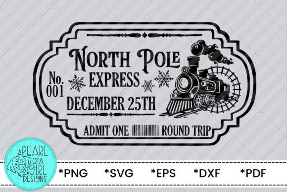 North Pole Express Christmas SVG for Festive Crafting