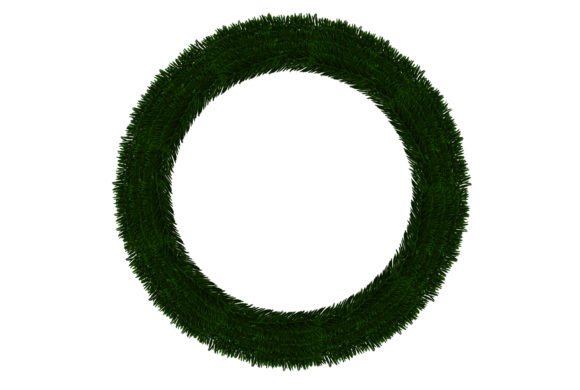 Traditional Christmas Wreath Illustration for Local Branding